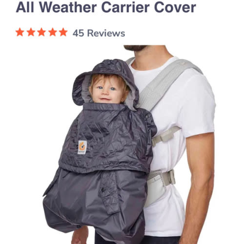 Ergobaby All Weather Baby Carrier Cover: Charcoal