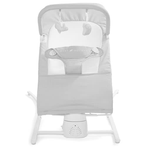 Baby Delight Alpine Wave Deluxe Portable Bouncer | Automated Motion Baby Bouncer | Infants 0 – 6 Months | Driftwood Grey