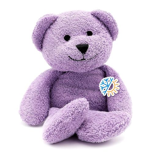 Thermal-Aid Zoo Animals - Tumble The Lavender Bear - Heatable Therapeutic Stuffed Animals for Kids - Hot & Cold Therapy - Ice Pack & Heating Pack