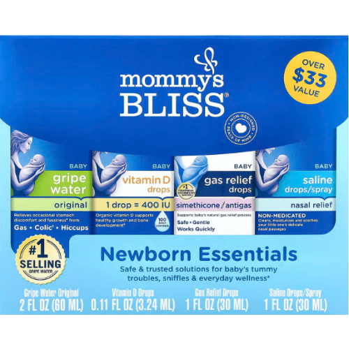 Mommy's Bliss, Newborn Essentials, 4 Piece Set