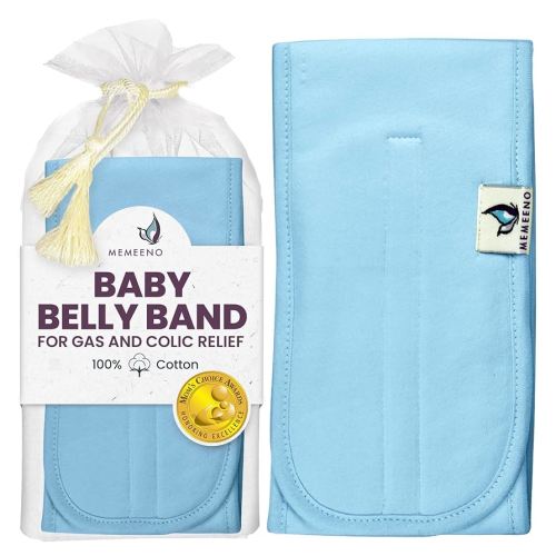 Baby Belly Band for Gas and Colic Baby Relief - Belly Band for Heating Pad for Colic, Heated Tummy Wrap, Sky