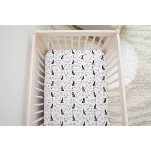 Chocolate Lab Crib Sheet | Wildflower