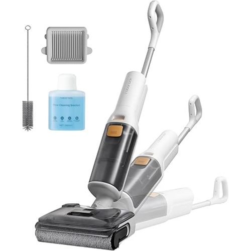 roborock F25 GT Vacuum Mop All in One, Wet Dry Vacuum Cleaner Cordless, 20000Pa Floor Cleaner Machine for Tile Hardwood Wood Vinyl Floor, Edge to Edge Self Cleaning Electric Mop with 180° Lie-Flat