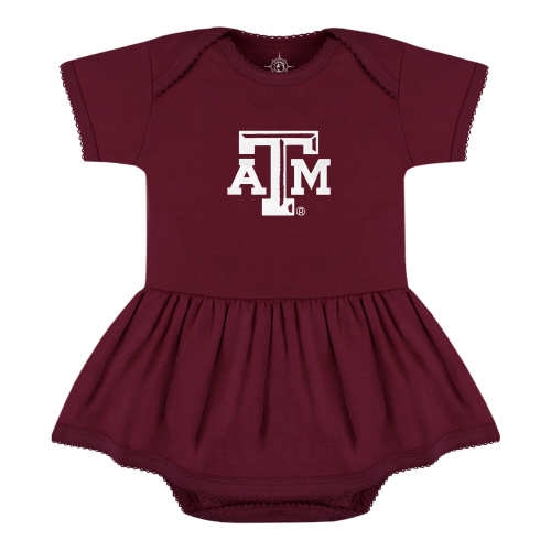 Texas A&M Aggies Picot Bodysuit Dress | College Baby