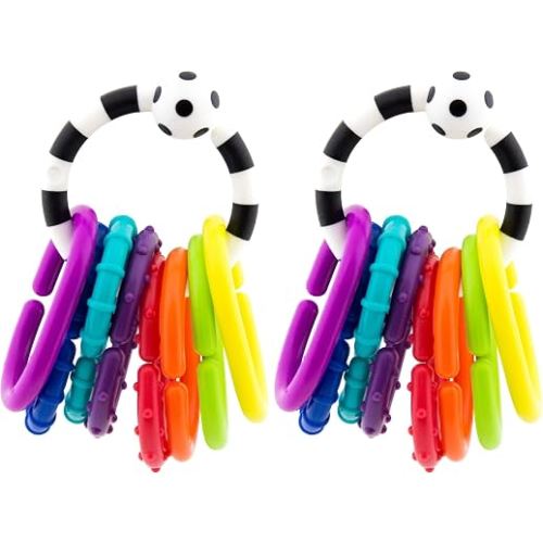 Sassy Ring O Links, Links for Stroller or Carrier Seat, 0+ Months, 9 Piece Set (Pack of 2)