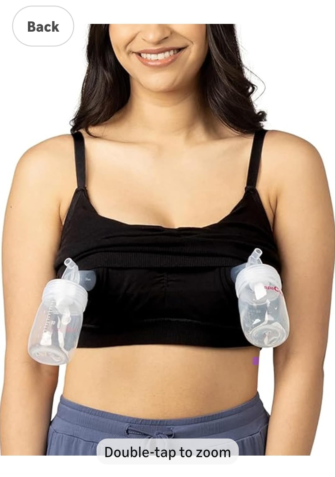 Kindred Bravely Sublime Sleep Pumping Bra Hands Free, Adjustable Pumping & Nursing Bra with EasyClip for All Breast Pumps