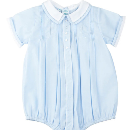 Boys Button Front Dot Creeper