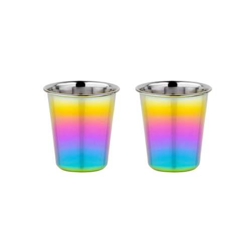Sip cups (2) Stainless Steel - 4 oz – AHIMSA®