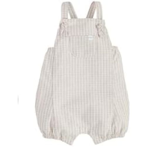 Mud Pie Baby Boys Children's Tan Stripe Romper