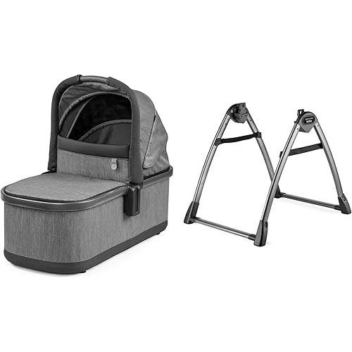 Peg Perego Bassinet with Home Stand for Ypsi-Veloce-Vivace, Atmosphere (Grey)
