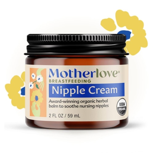 Motherlove Nipple Cream (2 oz) Organic Lanolin-Free Nipple Cream for Breastfeeding—Benefits Nursing & Pumping Moms