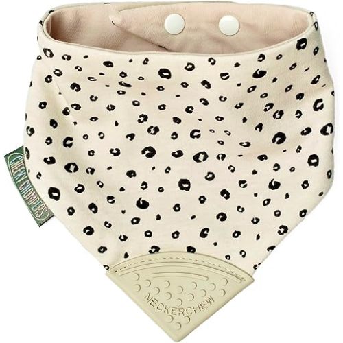 Bandana Style Bib with Food Grade Silicone Teether