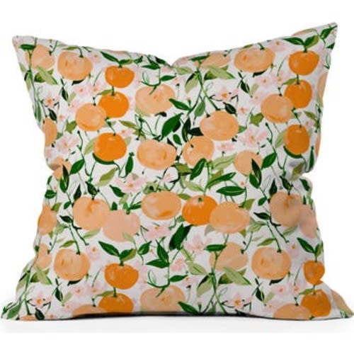 Deny Designs Alison Janssen Spring Clementine Throw Pillow | Nordstromrack