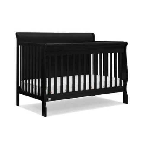 Simmons Kids' Carter 6-in-1 Convertible Crib - Greenguard Gold Certified - Black Ebony