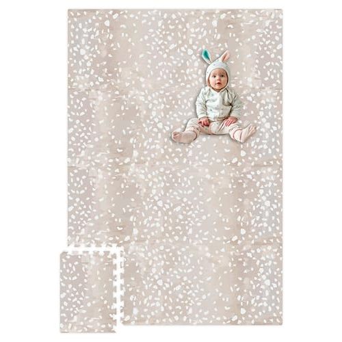 Premium Soft Foam Play Mat for Baby, 5.6 x 4 ft, Easy to Clean - The Perfect Modern Foam Playmat Fits Nicely with Your Kids Playroom Or Home Decor 0.5" Thickness (Terrazzo)
