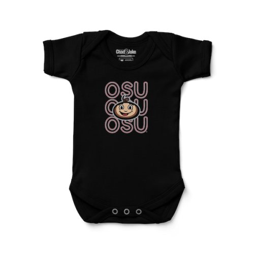 Ohio State Buckeyes Chad & Jake Newborn & Infant Hyperlocal Bodysuit – Black