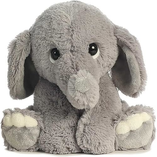 Aurora® Playful Lil Benny Phant™ Baby Stuffed Animal - Soft & Cuddly Toy - Imaginative Play - Gray 10 Inches