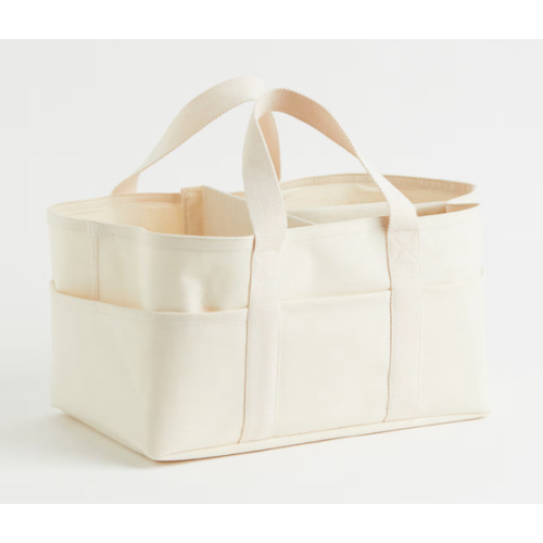 COTTON CANVAS CHANGING BAG
