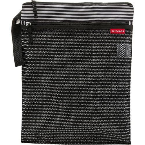Skip Hop Wet Dry Bag, Grab & Go, Black & White Stripe