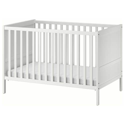SUNDVIK Crib - white 27 1/2x52 "
