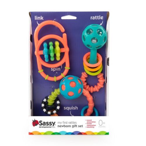Sassy Toys My First Rattles Newborn Gift Set - 3ct