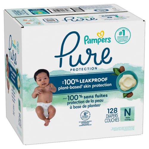 Pampers Pure Protection Diapers Super Pack - NEWBORN - 76ct