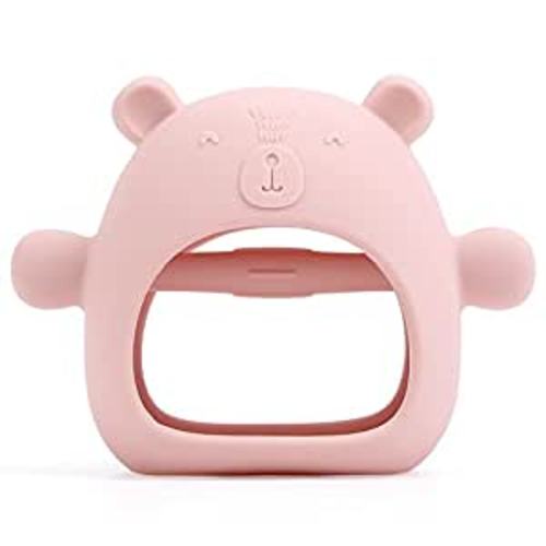 Silicone Baby Teether Toy, Dark Pink