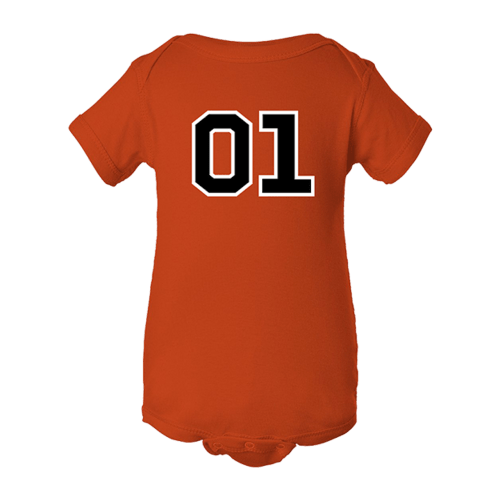 Baby Onesie Orange 01