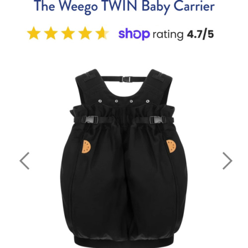 The Weego TWIN Baby Carrier