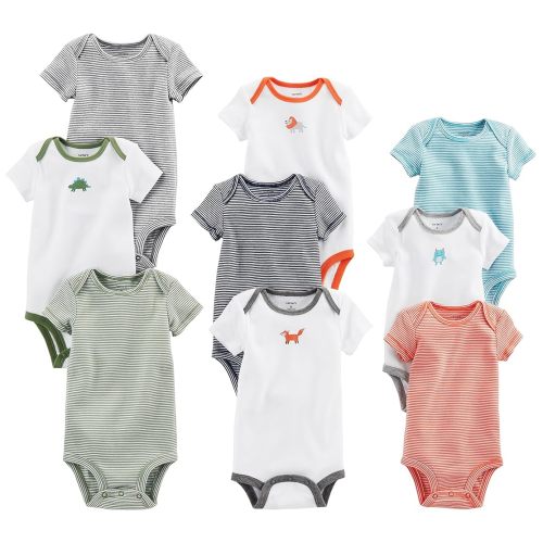 Carter's Baby Boys' 9-Pack Grow with Me Bodysuit Set