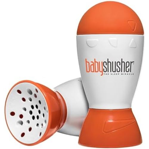 Baby Shusher | Portable Sound Machine for Babies | Baby Sleep Soother | Soothing Shush | White Noise | Adjustable Timer | Travel | Registry Gift | Baby Shower | Attaches to Stroller or Crib