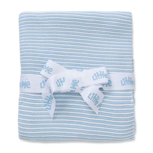 Blue Textured Receiving Blanket