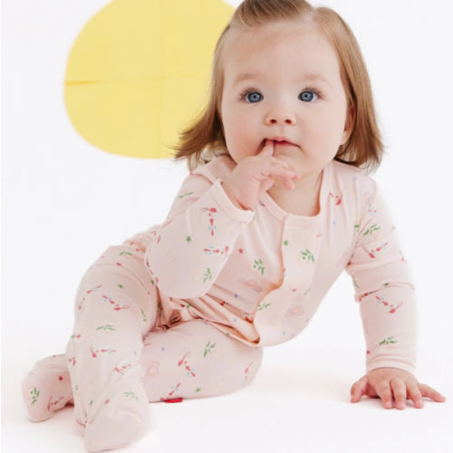 rodeo drive pink modal magnetic parent favorite footie – Magnetic Me