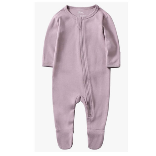 O2 BABY Baby Boys Girls Organic Cotton Zip-Front Sleeper Pajamas, Footed Sleep 'n Play
