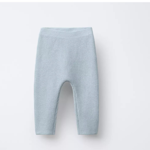 PEARL KNIT PANTS - Sky blue | ZARA United States