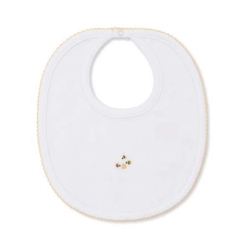 Bee Hive Hand Embroidered Bib