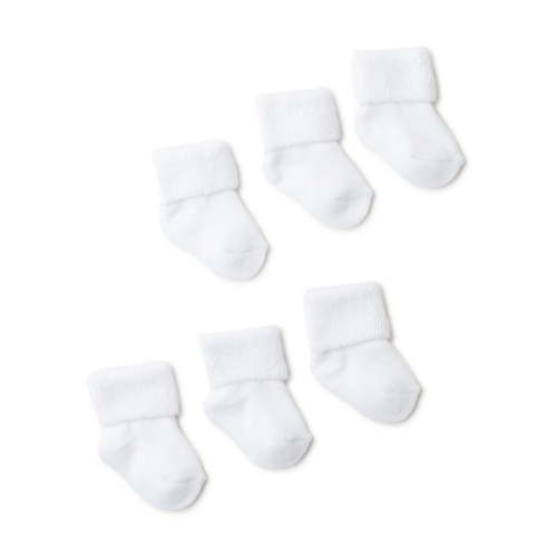 Carter's Child of Mine Baby Folded Cuff Terry Socks, Sizes Newborn-6 Months