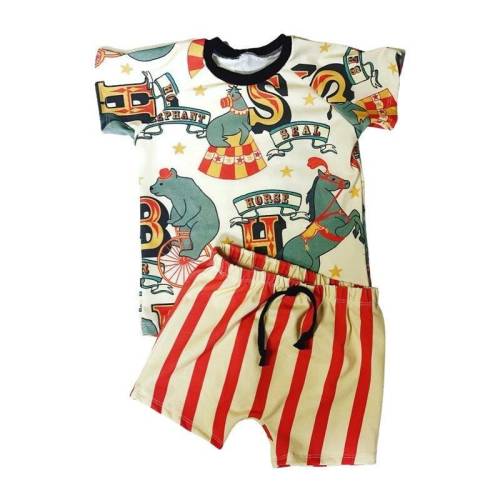 Circus Theme Bummie Shorts and Raglan Tee Boys Ringmaster Top  Birthday Photoshoot Circus Outfit, Twin Circus Party Outfit