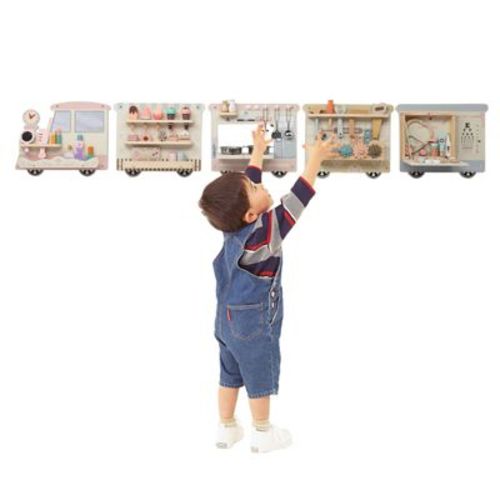 Karl Home 10-In-1 Sensory Toys Train Activity Wall Busy Board Panels