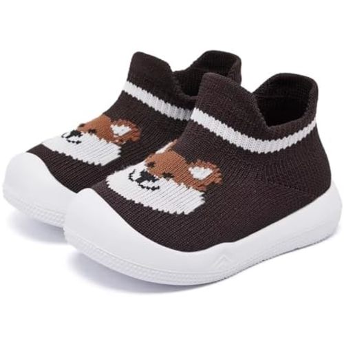 Baby Shoes Girls Boys Baby Sock Shoes with Grip Infant First Walker Shoes Toddler Slipper Non Slip