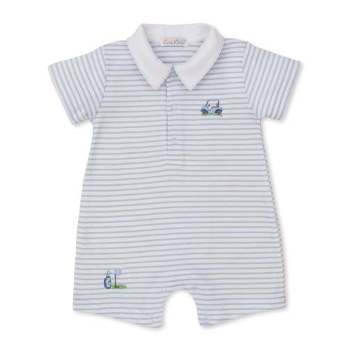Fairway Foursome Blue Stripe Short Playsuit