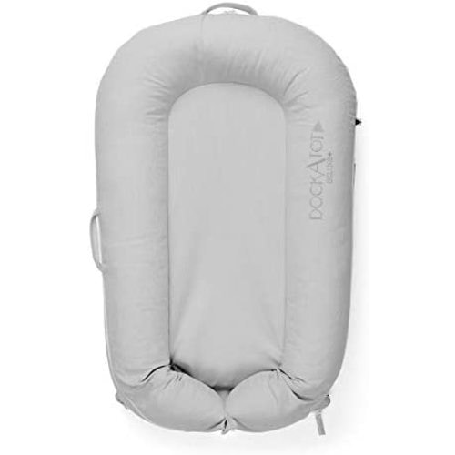 DockATot Deluxe+ Dock - The All in One Portable & Lightweight Baby Lounger - Suitable from 0-8 Months - Cloud Grey