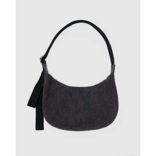 Medium Denim Crescent Bag