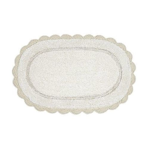 Laura Ashley Crochet Border Bath Mat