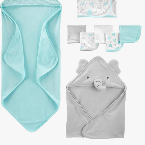 Simple Joys by Carter's Unisex Babies' 8-Piece Towel and Washcloth Set, Multipacks