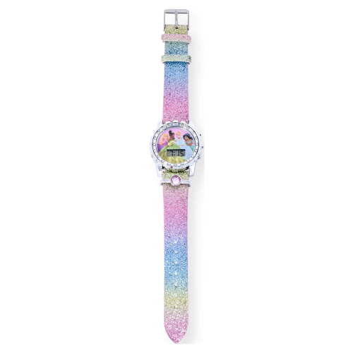 Disney Princess Flashing Unisex Child LCD Watch with Pink Stone (PN4432WM)