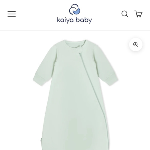 Organic Long Sleeve Sleep Sack 0.5 TOG - Pea Green