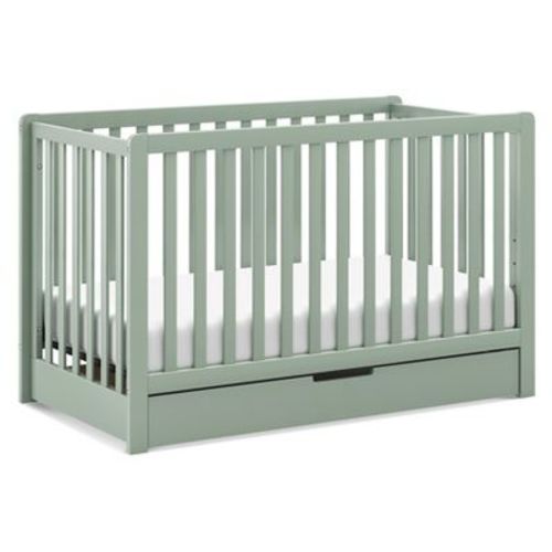 Carter's by daVinci Colby 4-in-1 Convertible Crib with Trundle Drawer - Light Sage