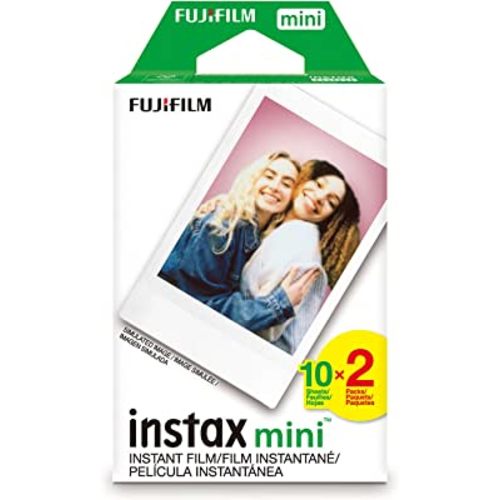 FUJIFILM Instax Mini Instant Film Twin Pack (White), 20 photos