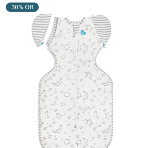 Swaddle Up™ Transition Bag 1.0 TOG Viscose from Bamboo Cream Stars & Moon